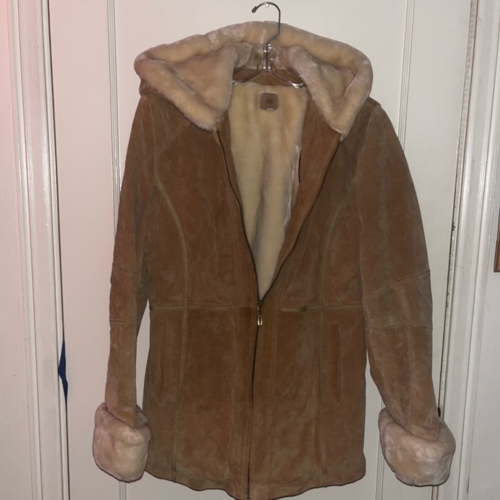 Wrangler Women's Brown Fur Jacket